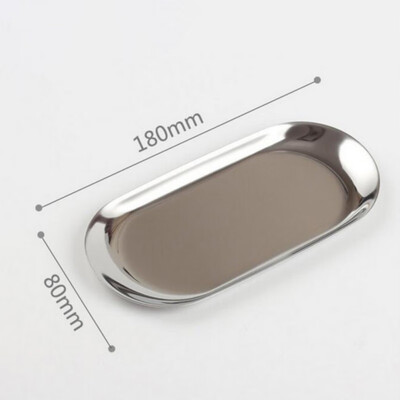 

Luxurious Metal Storage Tray Gold Oval Dotted Fruit Plate Small Items Jewelry Display Tray Mirror Storage Accessories