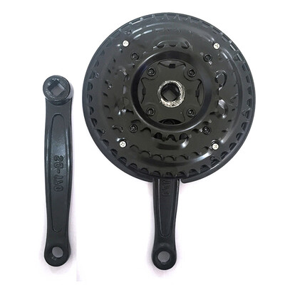 

Mountain Bike Crankset Iron Chainring Crank Arm 423424 Teeth Replacement Set