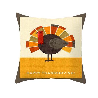 

〖Follure〗Thanksgiving Turkey Pillow Case Cushion Cover Sofa Bed Car Cushion Decor NEW