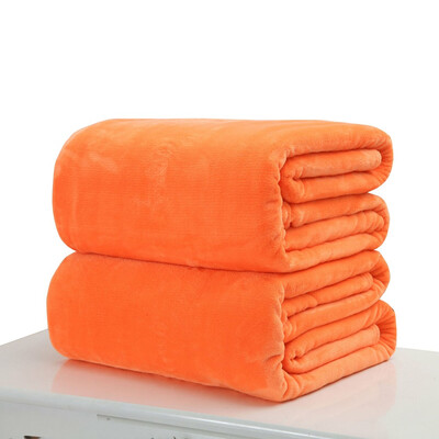 

Small Super Warm Solid Warm Micro Plush Fleece Blanket Throw Rug Sofa Bedding