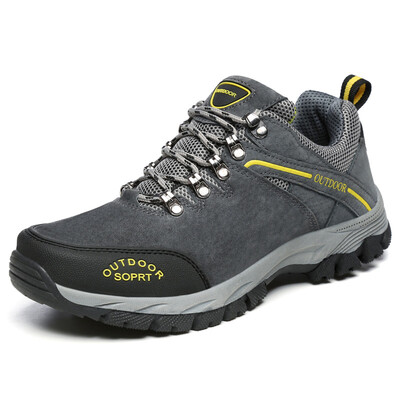 

Unisex Lace-up Outdoor Hiking Shoes Sports Breathable Non-Slip Shock Absorption Mountaineering Shoes
