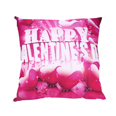 

JPGIF Valentines Day Print Pillow Cases Polyester Sofa Car Cushion Cover Home Decor