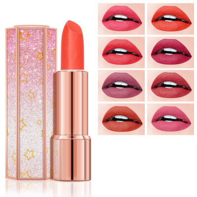 

8 Colors Velvet Matte Lipstick Moisturizing Starlight Lip Stick Waterproof Red Sexy Lip Makeup Beauty