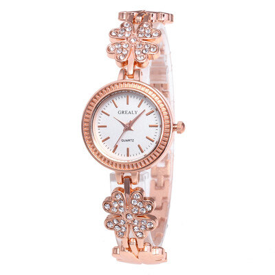 

〖Follure〗Fashion Women Watch Crystal Stainless Steel Dress Analog Quartz Wrist Watches