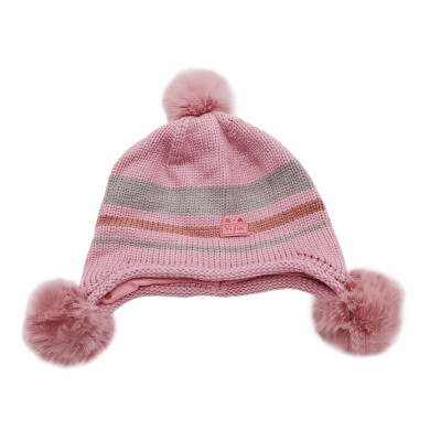 

Newest Hot Newborn Girls Boys Hats Winter Warmer Knitted Kids Cap Ball Baby Knitted Cotton Hat