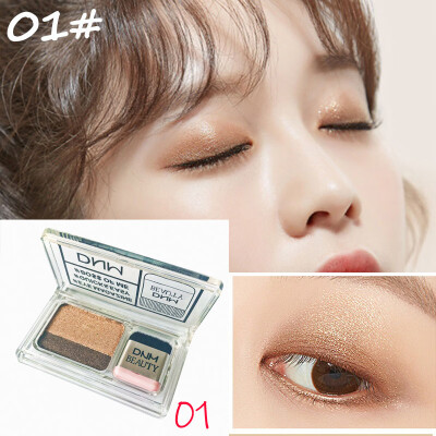 

Two Color Gradient Eye Shadow Palette Glitter Eyeshadow Makeup Waterproof Professional Shimmer Glitter Nude Eye shadow cosmetic