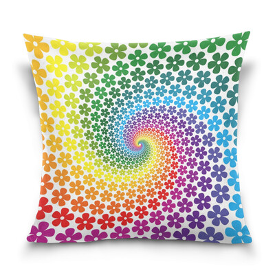 

ALAZA 16 X 16 inch Pillow Case Decorative Cushion Cover Colorful Flower Pattern Pillowcase