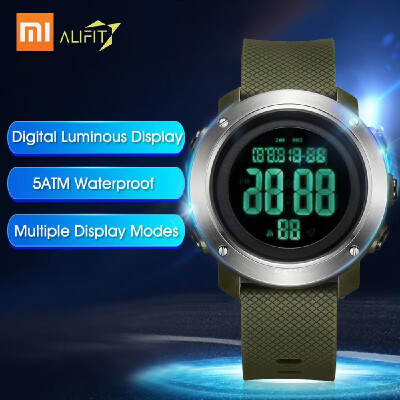 

Xiaomi ALIFIT Multifunctional Digital Watch Outdoor Waterproof Backlight Luminous Display Calender Alarm Stopwatch Countdown Sport