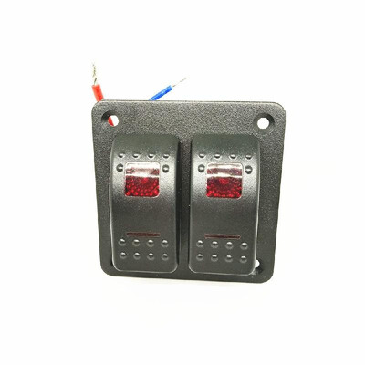 

Universal Waterproof 246 Gang LED 12V24V Car Caravan Marine Boat Mental Rocker Switch Panel Blue Red