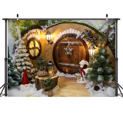 

Gobestart Christmas Backdrops Vinyl 5x3FT Fireplace Background Photography Studio