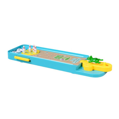 

2018 Novelty Parent-child Interaction Toy Fun Mini 3D Frog Bowling Table Games Children Puzzle Toy Launcher Gift