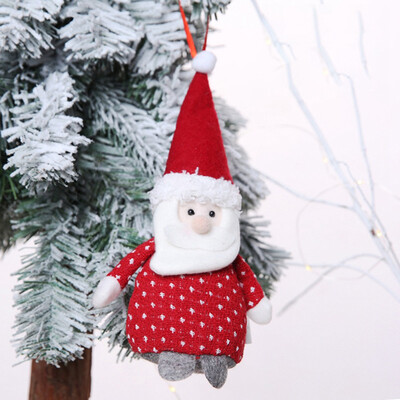 

Christmas Tree Hanging Decoration Xmas Doll Ornament Santa Claus Snowman Reindeer