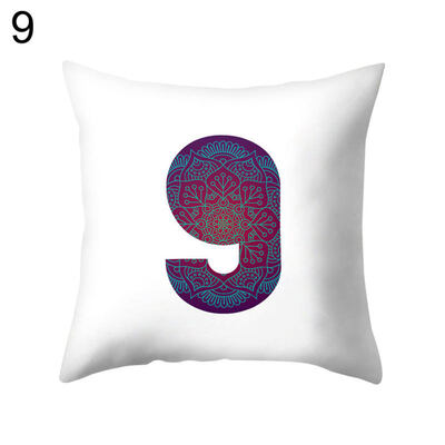 

Simple Number Figure Pillow Case Cushion Cover Sofa Bed Car Cafe Office Decor