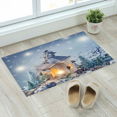 

Merry Christmas Door Mat Santa Claus Flannel Outdoor Carpet Christmas Decorations For Home Xmas Party Favors New Year