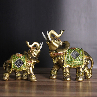 

Home Decoration Accessories Elephant Shape Decoration Unique Household Decoration Resin Decoration Craft Figurines Miniatures