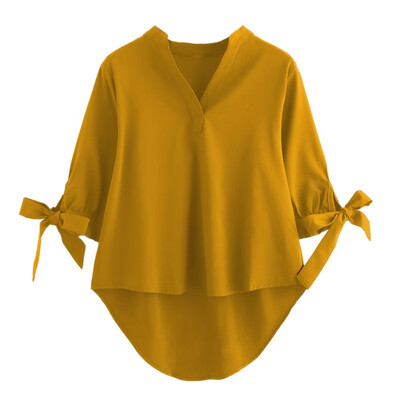 

Women Fashion Tops&Blouse Sexy V Neck Chiffon Blouse for Women Loose Blusas Femininas Summer Tops blusas mujer