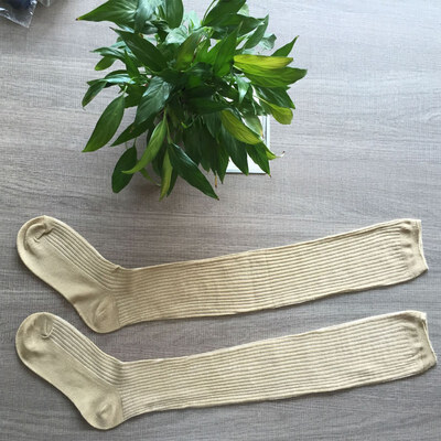 

Women Female Autumn Fashion Casual All-match Stockings Solid Color Comfortable Knitted Over The Knee Stockings
