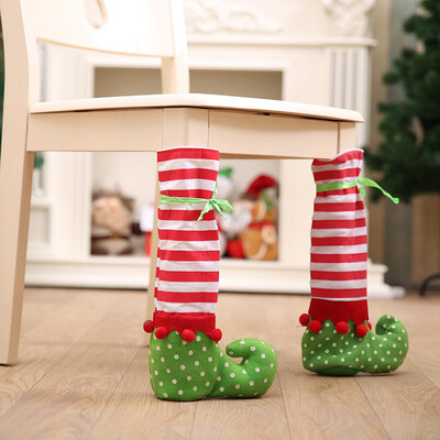 

Tailored 1PCS Elf Foot Chair or Table Leg Covers Xmas Party Christmas Table Decorations