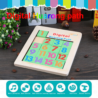 

YIWULAWooden Toys Board 1-16 Consecutive Numbers Wooden Educational Game for Kids