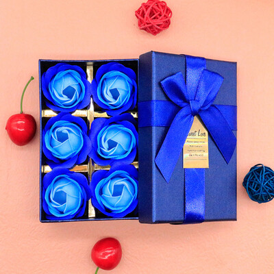 

Gobestart Scented Bath Body Petal Rose Flower Soap Wedding Decoration Gift Best 6pc