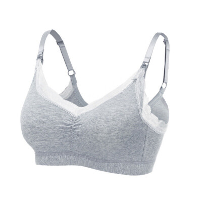 

Pregnant Woman Nursing Underwear Anti-sag Gather Front Button Breastfeeding Maternity Bra