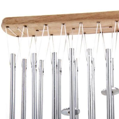 

New Relaxing Wood Copper Tubes Wind Chimes Bells Bring Silvery Sound To The Garden Home Decor Gift carillon de jardin