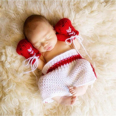 

Newborn Baby Infant Boys Crochet Knit Hat Costume Photo Photography Prop Outfits