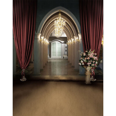 

Bright Corridor Photo Backdrop 57FT Vinyl Fabric Cloth Digital Printing Photo Background s-2175
