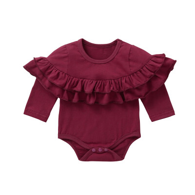 

Fashion Baby Clothes for Girls bodysuit for newborns Boys Long Sleeve Solid Print Bodysuits Kids Jumpsuit Newborn Clothes New