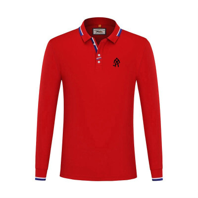 

Xiong Shouwen Mens Golf Long Sleeve T-Shirt Customized POLO Shirt Lyocell Cotton Lapel 19135