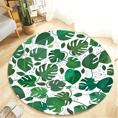 

Gobestart Tropical Plant Leaves Comfortable Living Room Childrens Room Carpet 40cm