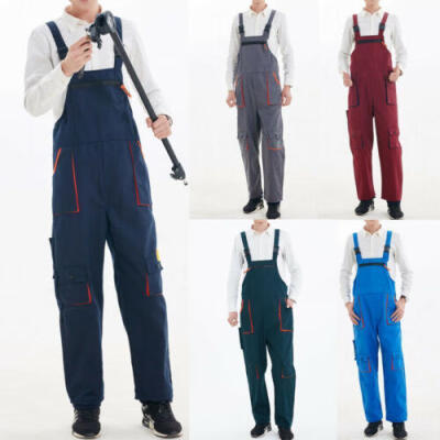 

Men Women Painters Overalls Coveralls Dungarees Bib And Brace Work Engineers US