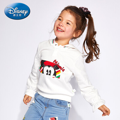 

Disney Disney self-employed childrens clothing girls childrens knitted hooded sweater coat 2019 spring&summer new DA916680D01 white 100