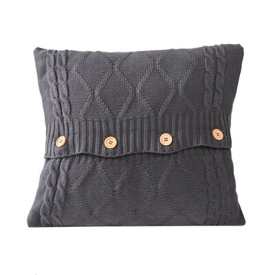 

UpperX Knitted Decorative Pillow Case Cushion Cover Cable Knitting Patterns Square Warm Throw Pillow Covers