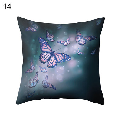 

Flower Butterfly Pillow Case Cushion Cover Sofa Bed Car Cafe Office Decoration