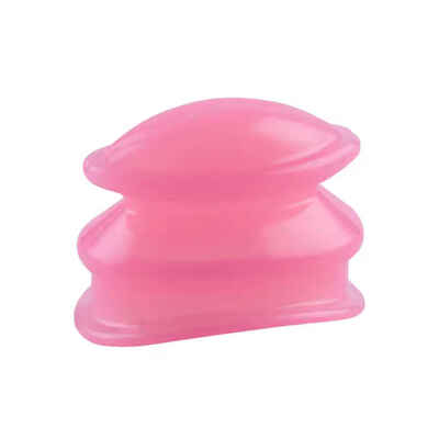 

Pink Silicone Sexy Thicker Fuller Super Suction Cups Lip Plumper Enhancer Device for Women Girls Use