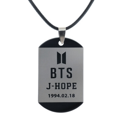 

BTS Bangtan Boys Love Yourself ANSWER Fashion Sexy Vintage Black Necklace Kpop Pendant Leather Choker Necklace