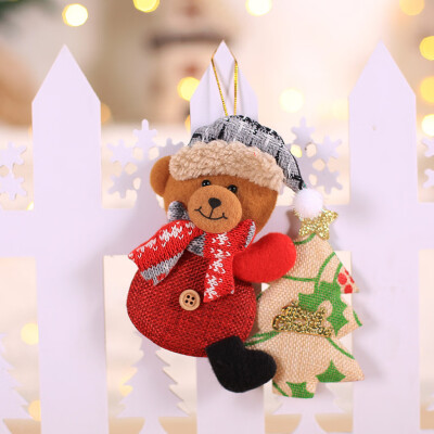 

Tailored Christmas Ornaments Gift Santa Claus Snowman Rein deer Toy Hang Decorations