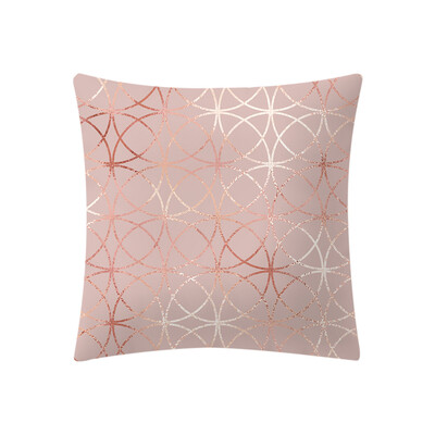 

〖Follure〗Rose Gold Pink Cushion Cover Square Pillowcase Home Decoratio
