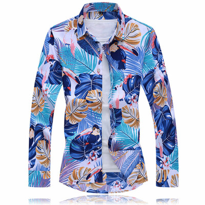 

Tailored Mens Autumn Fashion Shirts Casual Long Sleeve Beach Tops Loose Casual Blouse