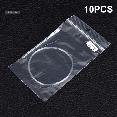 

10pcs Fly Fishing Line Tapered Leader 9FT 0X1X2X3X4X5X6X Sinking Taper