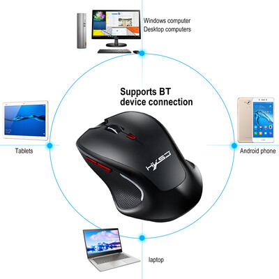 

HXSJ T21 Wireless Mouse Ergonomic Vertical Mice 30 BT 2400 DPI 3DPI Optional for Mac Laptop PC Computer