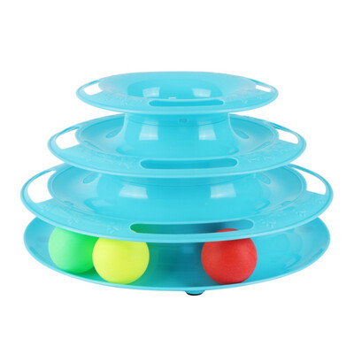 

Funny Cat Pet Toy Cat Toys Intelligence Triple Play Disc Cat Toy Balls Ball Toys Pets