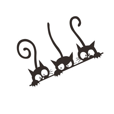 

Cat Wall Stickers Cats Self Adhesive Kids Wall Decals Wall Art Murals Living Room Baby Rooms DIY Decoration