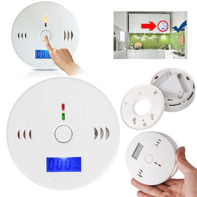 

CO Carbon Monoxide Detector Smoke Fire Alarm Sound Combo Sensor Battery Operated