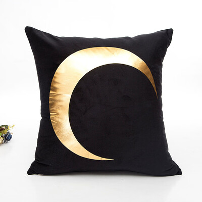 

〖Follure〗Gold Foil Printing Pillow Case Sofa Waist Throw Cushion Cover Home Decor