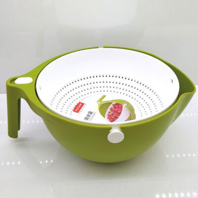 

Household Kitchen Double-layer Vegetable Baskets Draining Basket Fruit Multi-functional Baskets