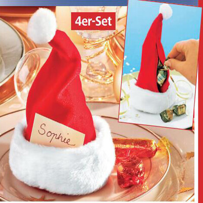 

YIWULASet of four toy christmas hats candy gift shop birthday party package