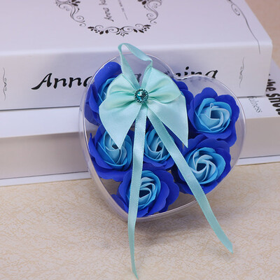 

Toponeto 7 Pcs Scented Rose Flower Petal Bath Body Soap Wedding Party Gift