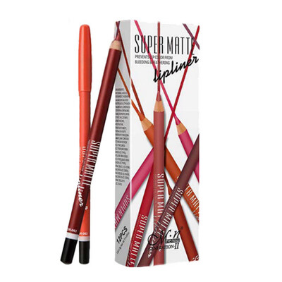 

12PcsSet Menow Matte Lipliner Pencil Long Lasting Waterproof Makeup Lipsticks